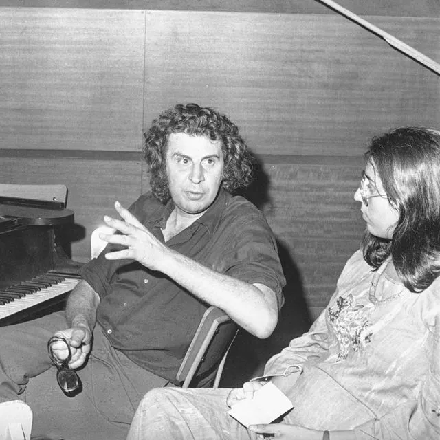 Μίκης Θεοδωράκης με Μαρία Φαραντούρη