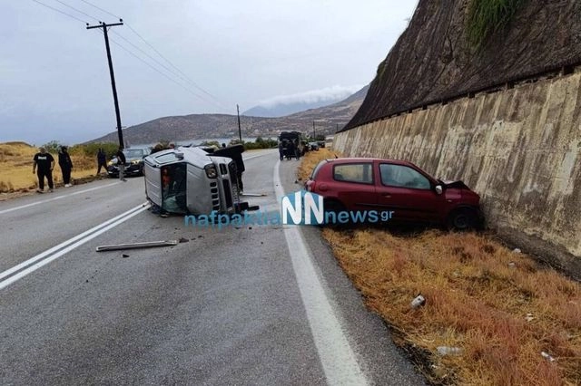 Τραγωδία στο Γαλαξίδι: Δύο νεκροί μετά από σφοδρή σύγκρουση αυτοκινήτων