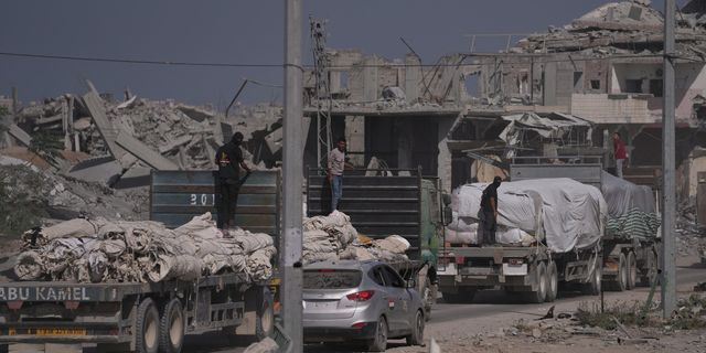 Μεταφορά ανθρωπιστικής βοήθειας στη Γάζα