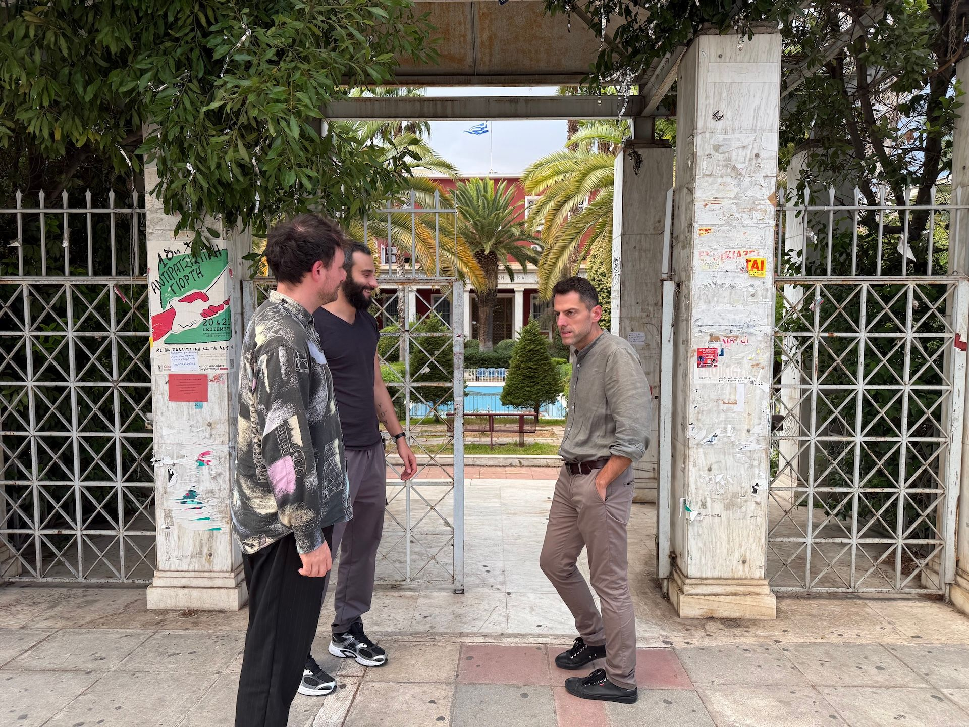 Ο Josef Bäcker, ο Daniele Szeredy και ο Παντελής Φλατσούσης