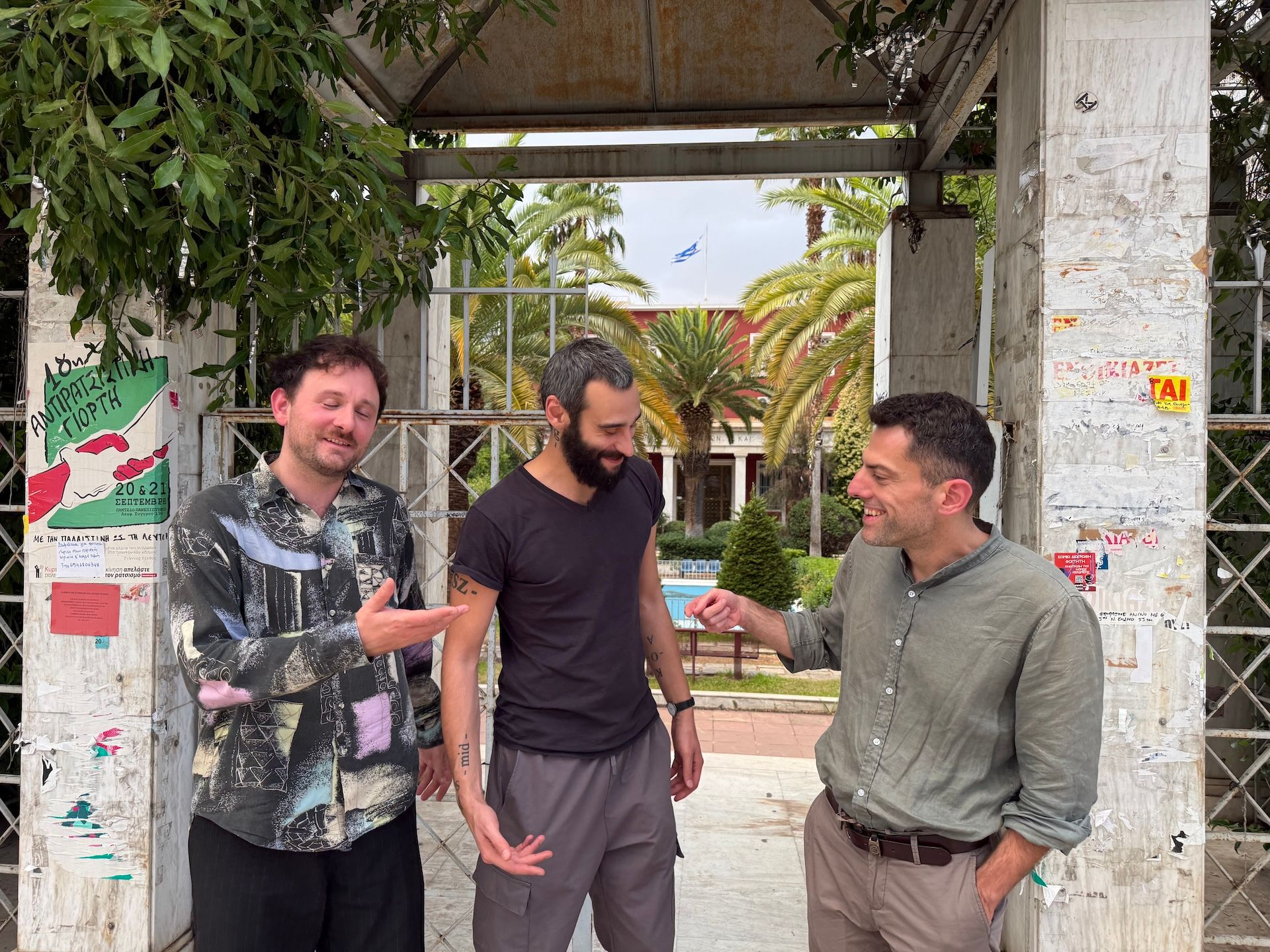 Ο Josef Bäcker, ο Daniele Szeredy και ο Παντελής Φλατσούσης