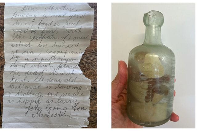 Βρέθηκε μπουκάλι με μηνύματα στρατιωτών του Α’ Παγκοσμίου Πολέμου στην Αυστραλία