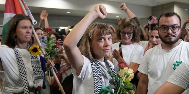 Global Sumud Flotilla: Η άφιξη και το μήνυμα της Γκρέτα Τούνμπεργκ από την Αθήνα