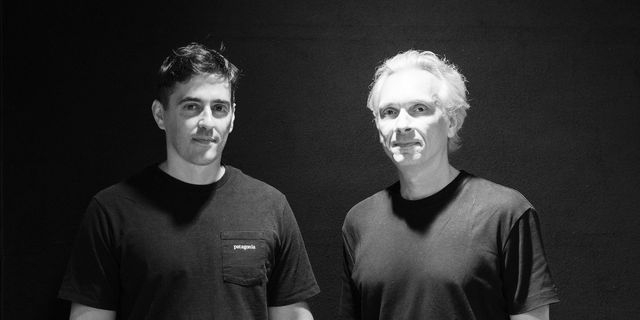 Ο Γιάννης Αγγελάκης και ο Τάσος Ρωσσόπουλος