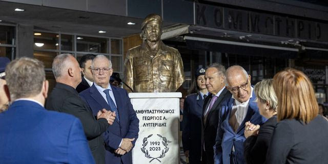 Θεσσαλονίκη: Αποκαλυπτήρια προτομής του Λυγγερίδη, παρουσία Τασούλα και Κακλαμάνη