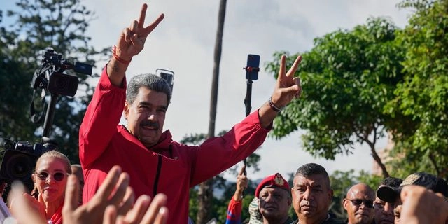 Ο Νικολάς Μαδούρο σε συγκέντρωση υποστηρικτών του