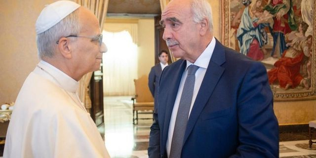 Ο Βαγγέλης Μεϊμαράκης συναντήθηκε με τον Πάπα Λέοντα