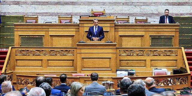 Συνεδρίαση υπό τον Πρωθυπουργό και Πρόεδρο της Νέας Δημοκρατίας Κυριάκο Μητσοτάκη της Κοινοβουλευτικής Ομάδας της Νέας Δημοκρατίας (αρχείου)