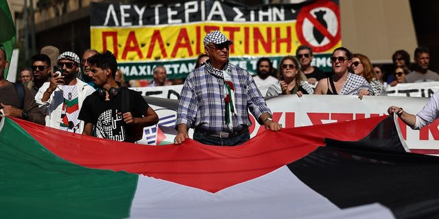 Απεργιακό συλλαλητήριο αλληλεγγύης στον παλαιστινιακό λαό