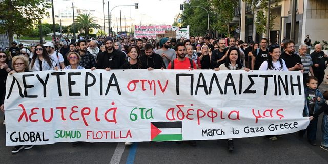 Συγκέντρωση στο Σύνταγμα για τους ακτιβιστές της αποστολής Global Sumud Flotilla