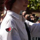 Μαθήτρια στην παρέλαση έστειλε μήνυμα αλληλεγγύης στην Παλαιστίνη με ένα καρπούζι στο μανίκι