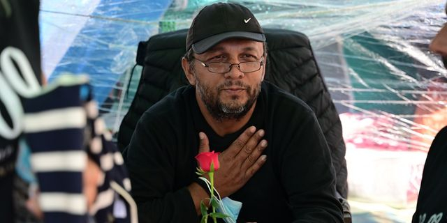 Ο απεργός πείνας Πάνος Ρούτσι