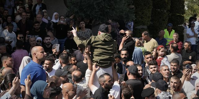 Υποδοχή των Παλαιστίνιων κρατουμένων στη Ραμάλα