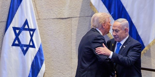 O Τραμπ στην Κνεσέτ.