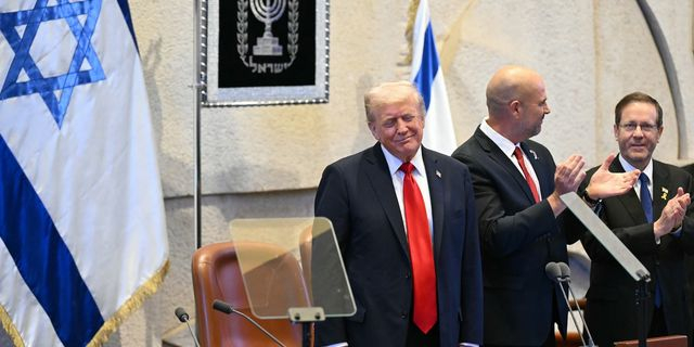 Ο Ντόναλντ Τραμπ στην Κνεσέτ