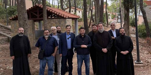 Επίσκεψη του Νίκου Χαρδαλιά στις νέες κατασκηνώσεις της Ι.Μ. Νέας Ιωνίας
