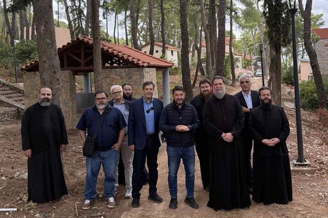 Επίσκεψη του Νίκου Χαρδαλιά στις νέες κατασκηνώσεις της Ι.Μ. Νέας Ιωνίας