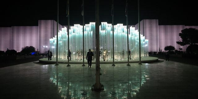 Τελετή αποκαλυπτηρίων της νέας βιοκλιματικής του όψης του υπουργείου Άμυνας