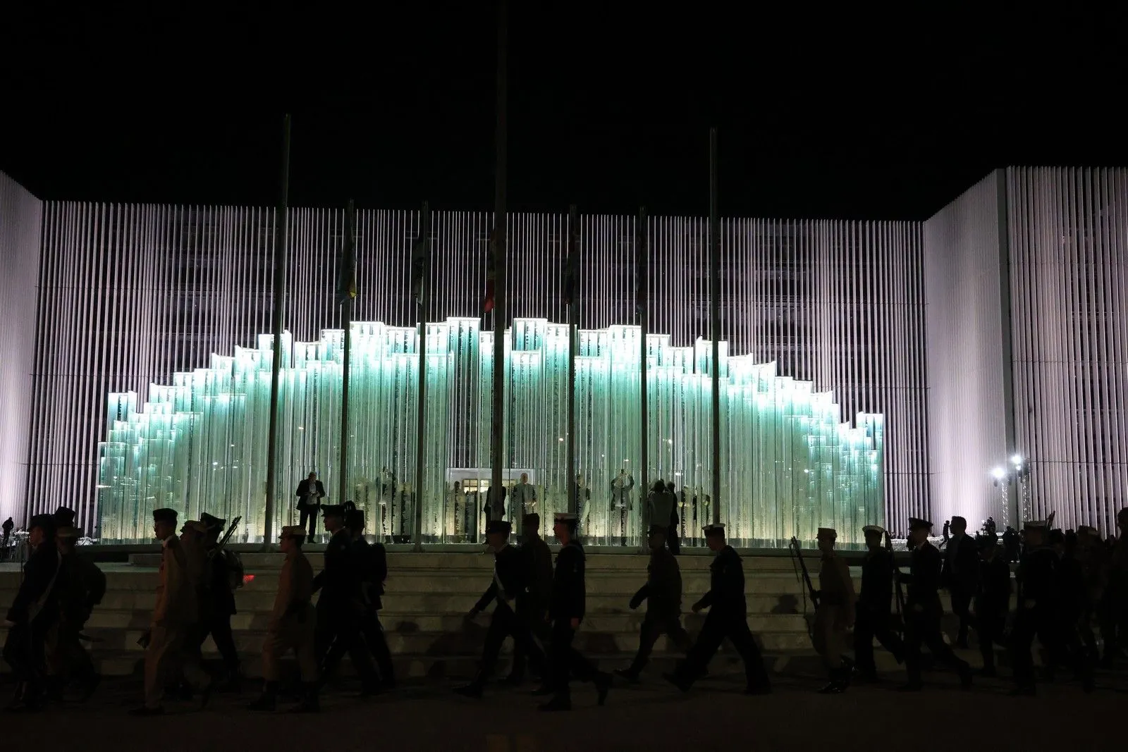 Τελετή αποκαλυπτηρίων της νέας βιοκλιματικής του όψης του υπουργείου Άμυνας  (ΓΙΩΡΓΟΣ ΚΟΝΤΑΡΙΝΗΣ/EUROKINISSI)