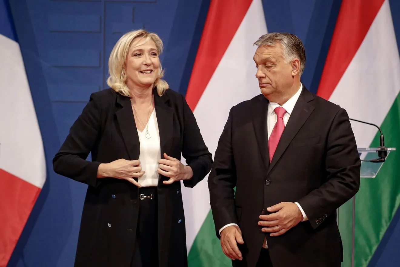 Marine le Pen και Viktor Orban