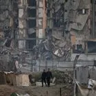 Κατεστραμμένο κτήριο από ισραηλινά πλήγματα στην Γάζα