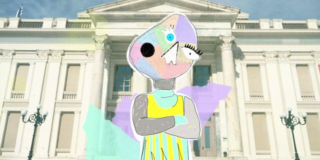 Ένα άγαλμα το ’σκασε στο Δημοτικό Θέατρο Πειραιά