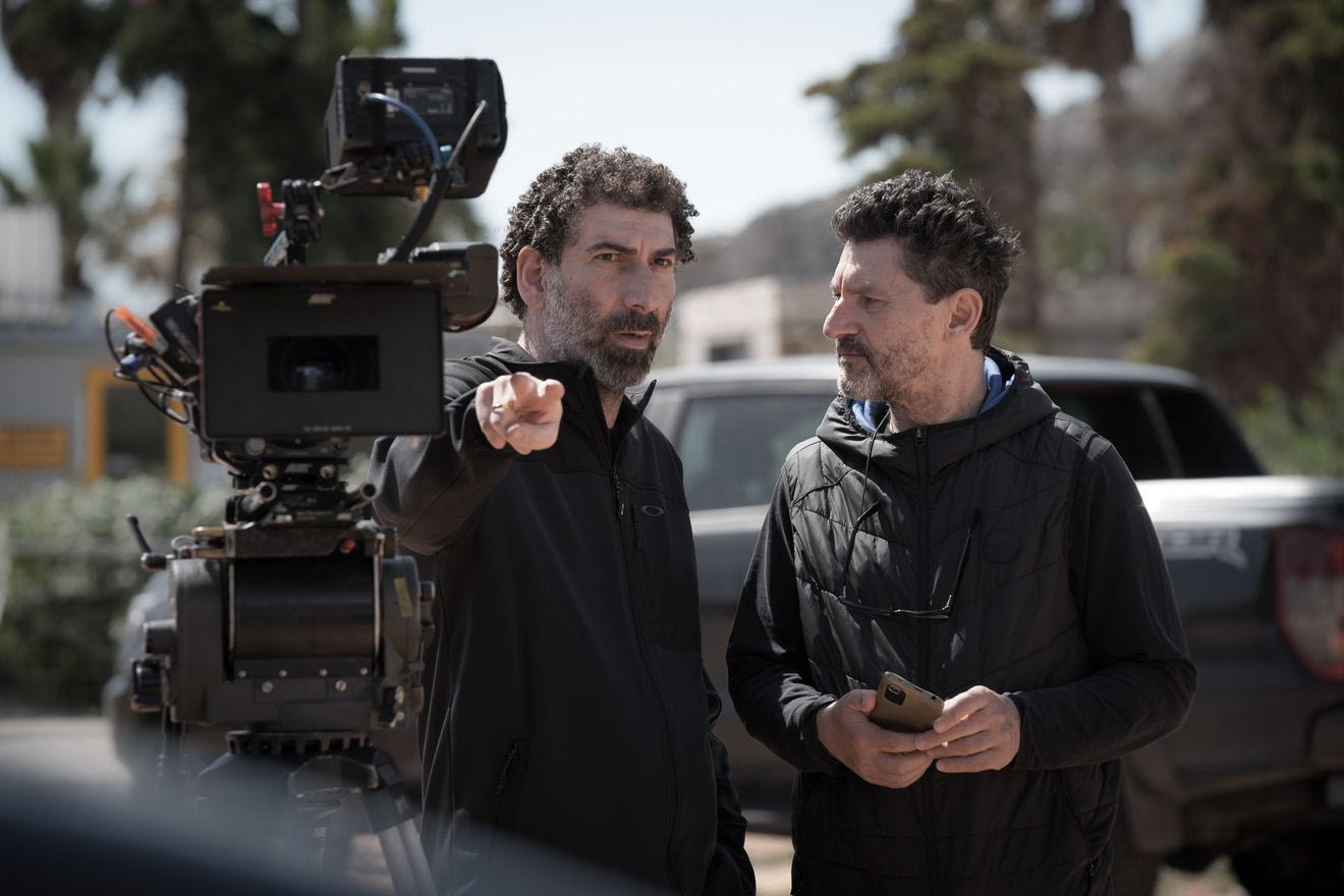 Ο Γιάννης Οικονομίδης στα γυρίσματα της ταινίας "Σπασμένη Φλέβα"