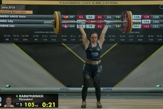 Τέταρτη στην Ευρώπη η καταπληκτική Εβίτα Καραθανάση