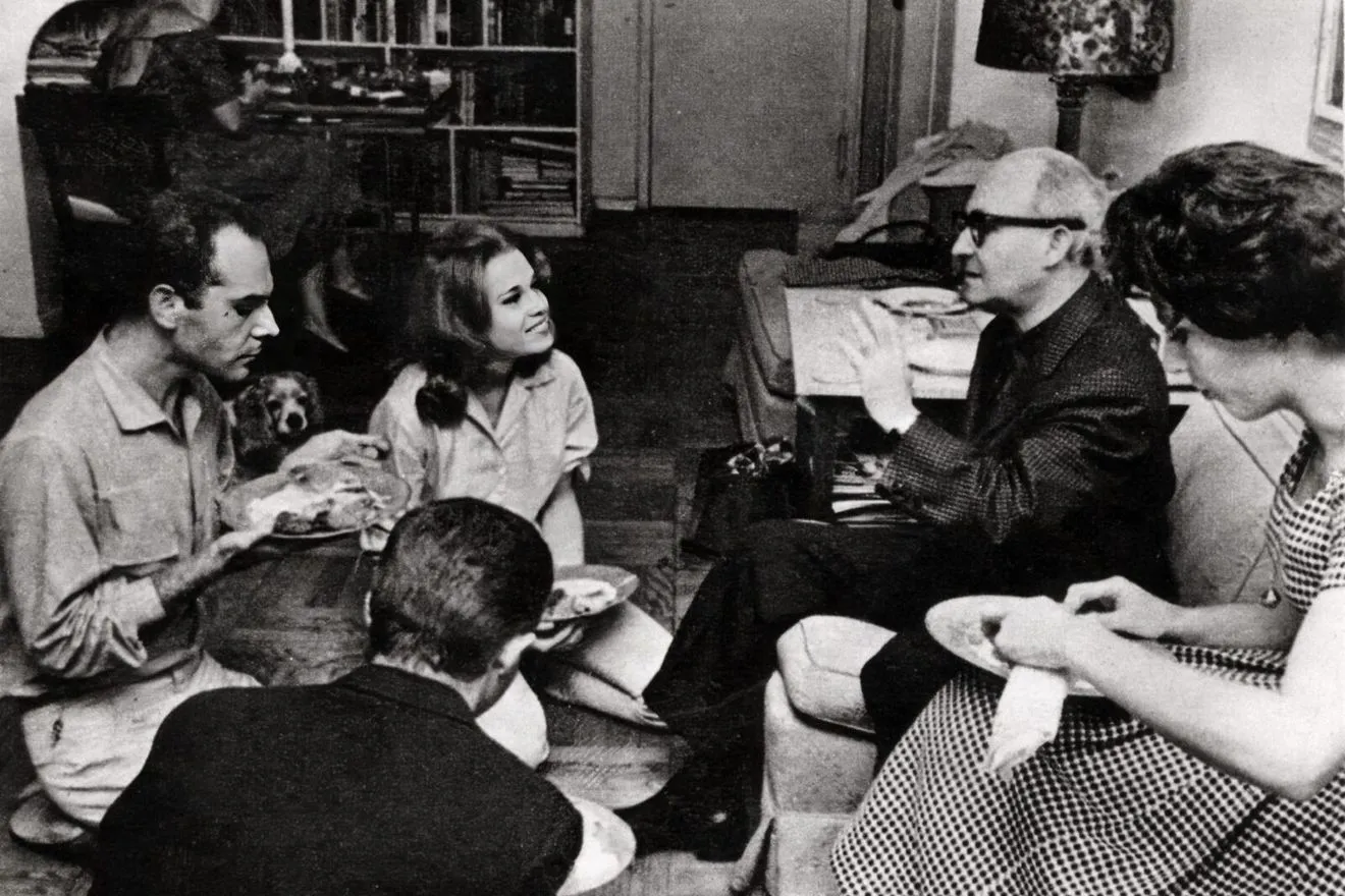 Ο Ανδρέας Βουτσινάς με τη Τζέιν Φόντα