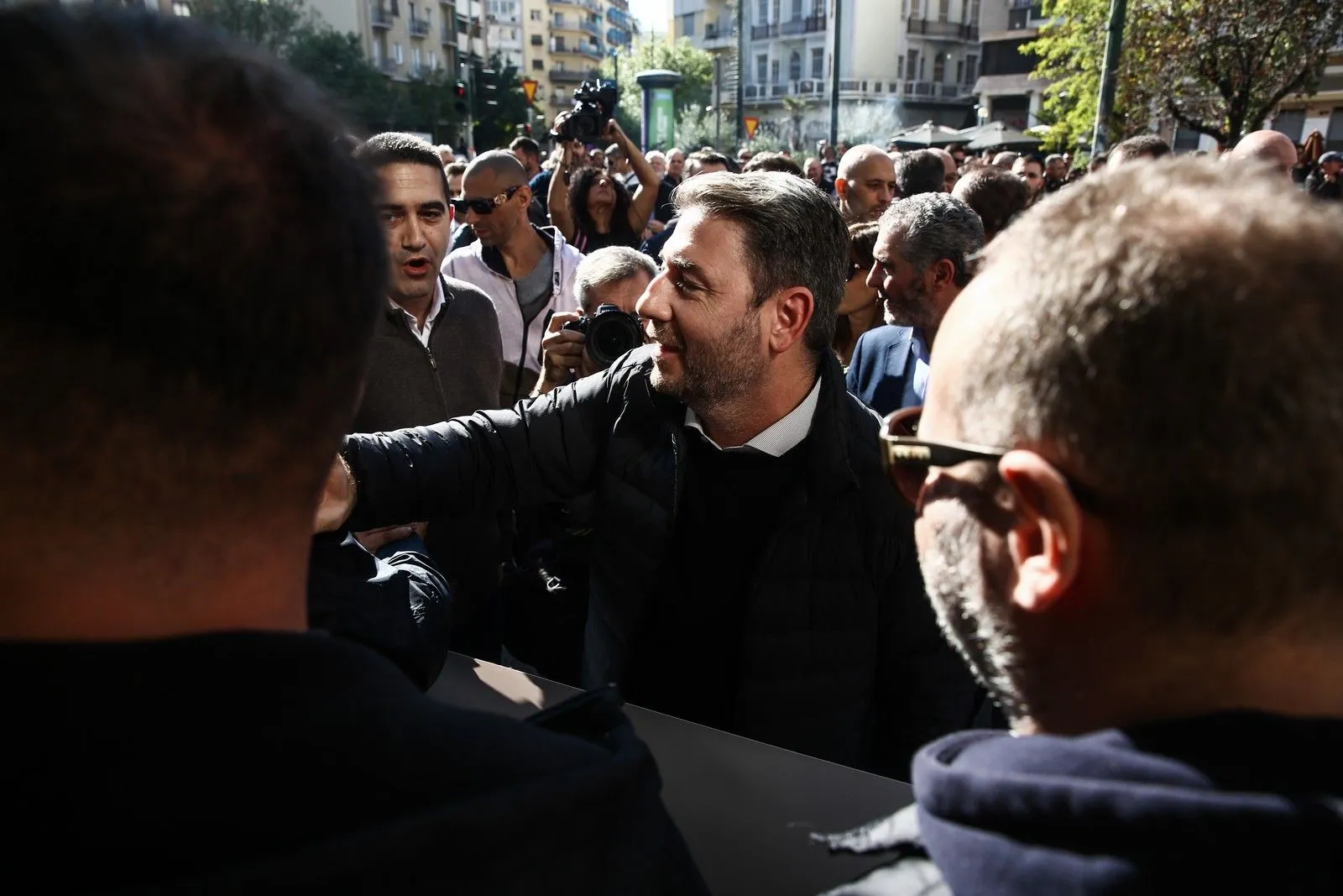 Ο Πρόεδρος του ΠΑΣΟΚ-Κινήματος Αλλαγής Νίκος Ανδρουλάκης και στελέχη του κόμματος στο πανελλαδικό συλλαλητήριο αγροτών και κτηνοτρόφων στην Αθήνα