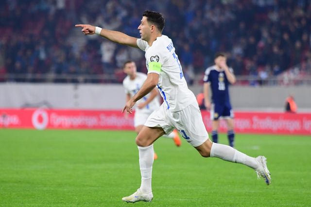 Ελλάδα – Σκωτία: To γκολ του Μπακασέτα και ο πανηγυρισμός του