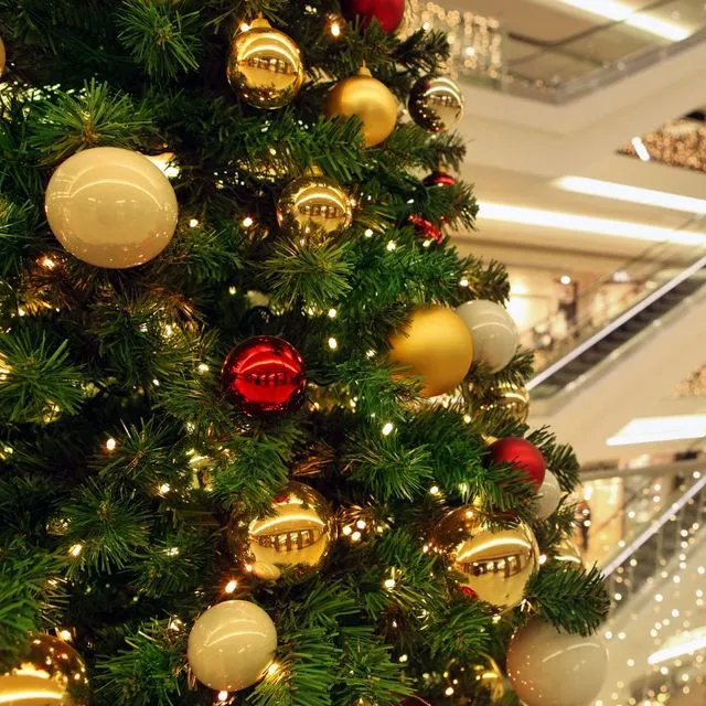 Χριστουγεννιάτικο δέντρο σε εμπορικό κατάστημα