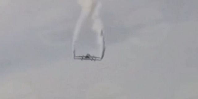 H στιγμή της συντριβής του αεροσκάφους