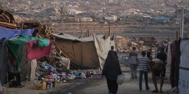 Η ισοπεδωμένη από τους ισραηλινούς βομβαρδισμούς Γάζα
