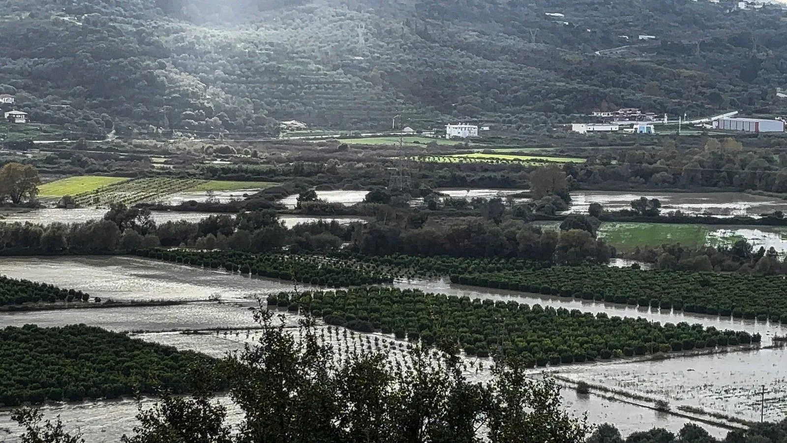 Υπερχείλιση του ποταμού Καλαμά στη Θεσπρωτία