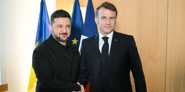 Μακρόν και Ζελένσκι (φωτογραφία αρχείου)