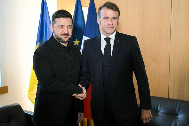 Μακρόν και Ζελένσκι (φωτογραφία αρχείου)