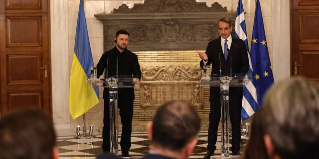 Κοινές δηλώσεις Κ. Μητσοτάκη - Β. Ζελένσκι