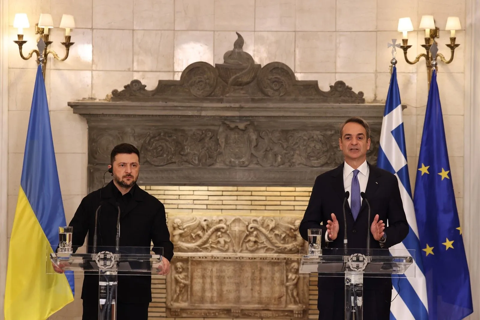 Κοινές δηλώσεις Κ. Μητσοτάκη - Β. Ζελένσκι