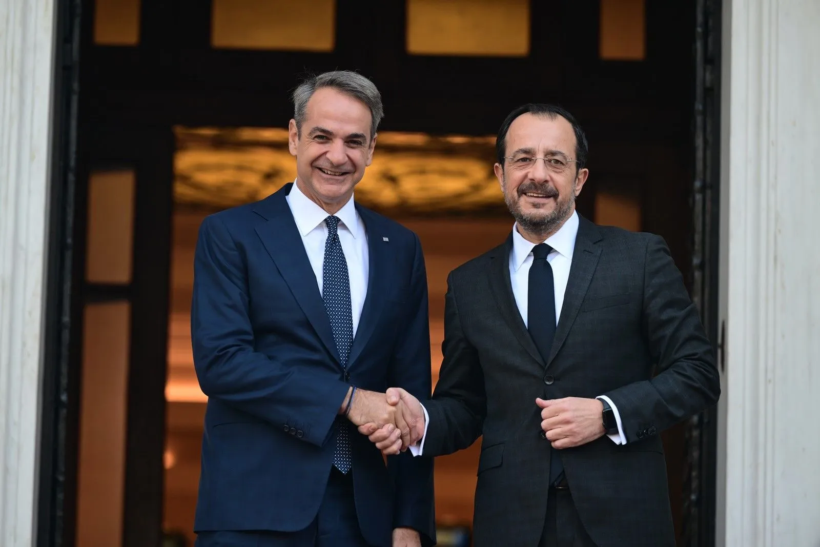 Συνάντηση του Πρωθυπουργού Κυριάκου Μητσοτάκη με τον Πρόεδρο της Κυπριακής Δημοκρατίας Νίκο Χριστοδουλίδη