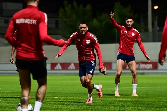 Προπόνηση Ολυμπιακού ενόψει Ρεάλ