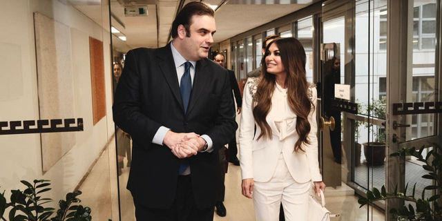 Συνάντηση του Κυριάκου Πιερρακάκη με την Κίμπερλι Γκιλφόιλ