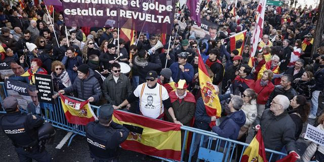 Αντικυβερνητική διαδήλωση στη Μαδρίτη