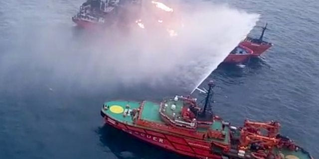 Εκρήξεις σε δύο δεξαμενόπλοια του ρωσικού σκιώδους στόλου στη Μαύρη Θάλασσα