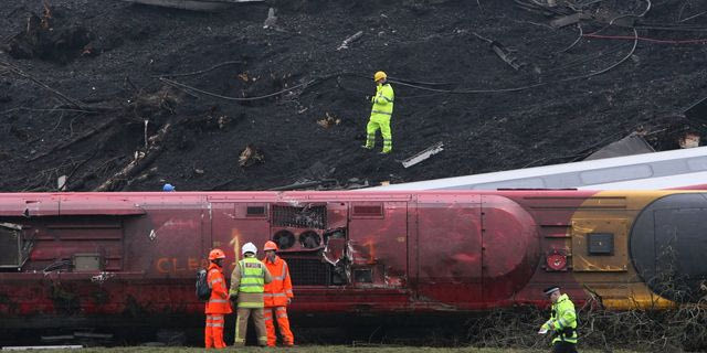 Εκτροχιασμός τρένου - Φωτογραφία αρχείου