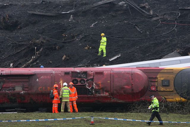 Εκτροχιασμός τρένου - Φωτογραφία αρχείου