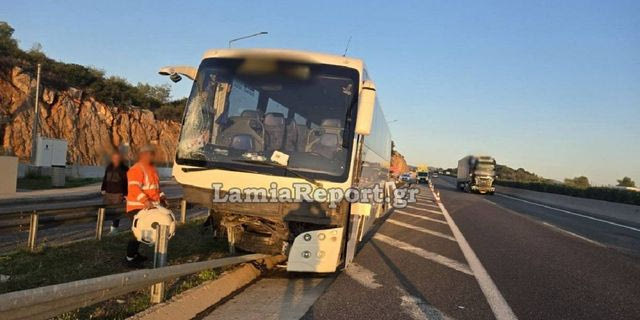 Εθνική Οδός: Τροχαίο με τουριστικό λεωφορείο – 5 επιβάτες και ο οδηγός στο νοσοκομείο