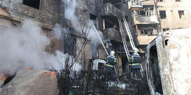 Πόλεμος στην Ουκρανία - Κατεδαφισμένο κτήριο
