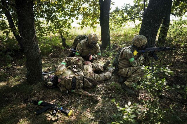 Ουκρανοί στρατιώτες στο Ποκρόφσκ