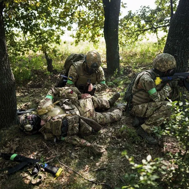 Ουκρανοί στρατιώτες στο Ποκρόφσκ